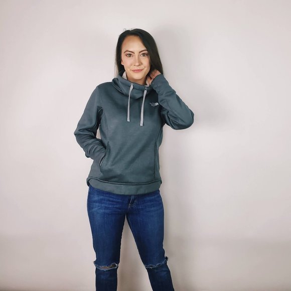 The North Face Funnel Neck Sweatshirt Gray - Picture 2 of 7